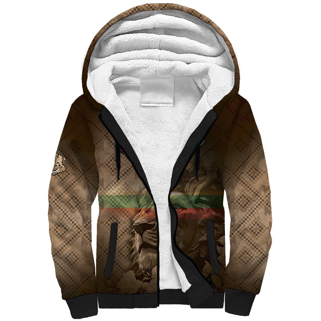 Personalized Bulgaria Sherpa Hoodie Lion King Is Pride - Wonder Print Shop
