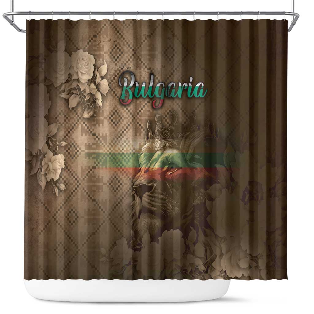 Bulgaria Shower Curtain Lion King Is Pride - Wonder Print Shop