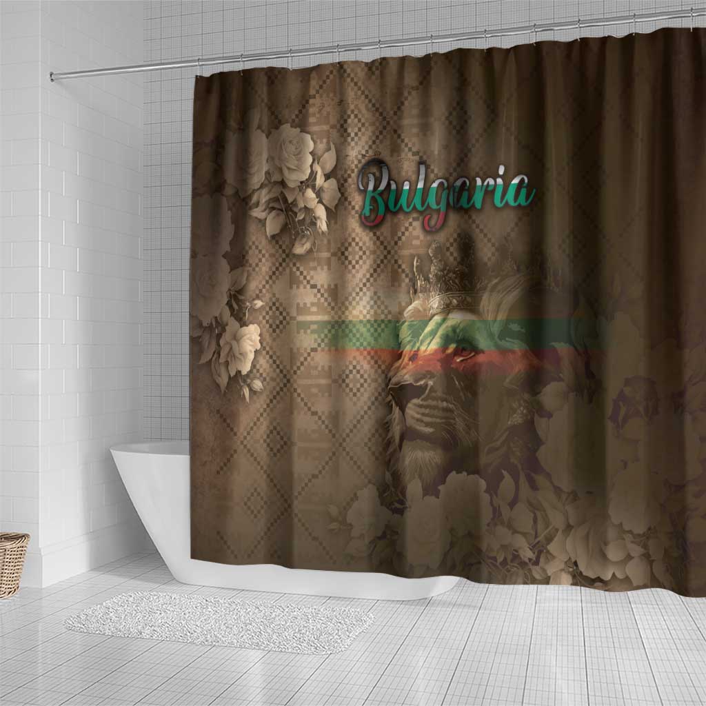 Bulgaria Shower Curtain Lion King Is Pride - Wonder Print Shop