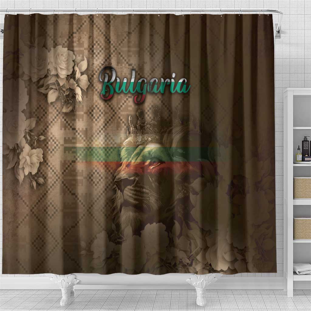 Bulgaria Shower Curtain Lion King Is Pride - Wonder Print Shop
