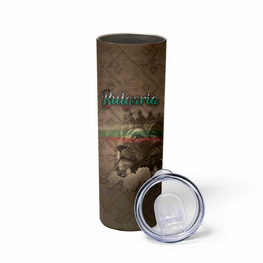 Personalized Bulgaria Skinny Tumbler Lion King Is Pride - Wonder Print Shop