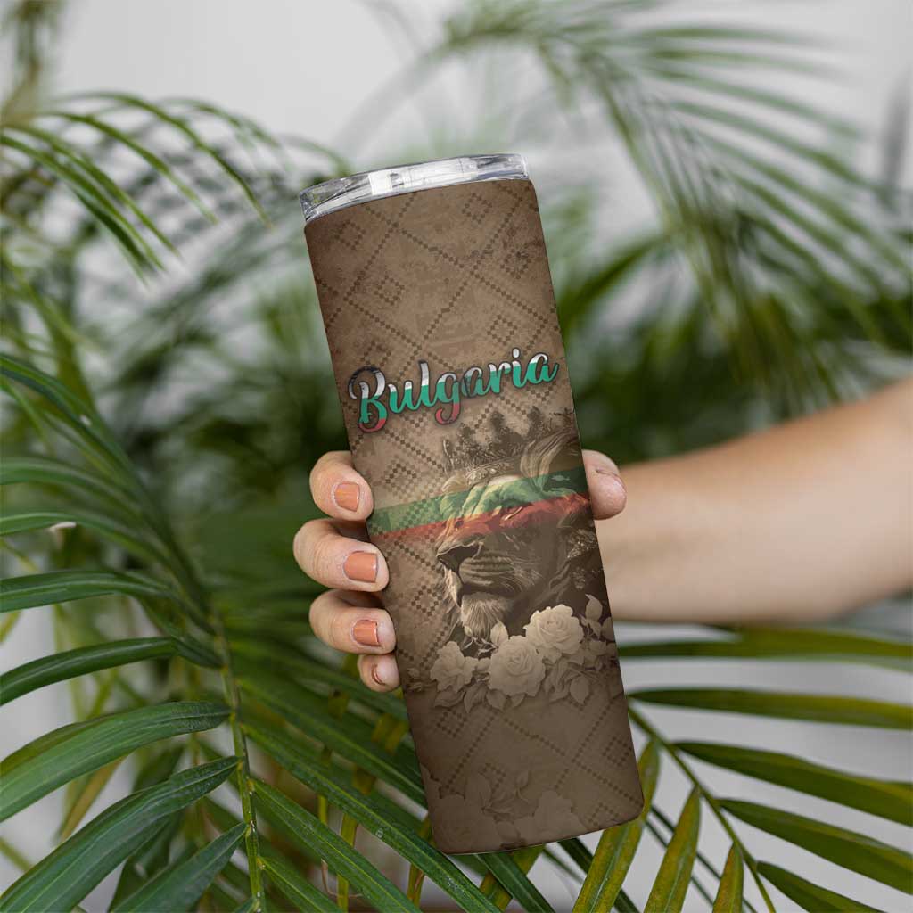 Personalized Bulgaria Skinny Tumbler Lion King Is Pride - Wonder Print Shop
