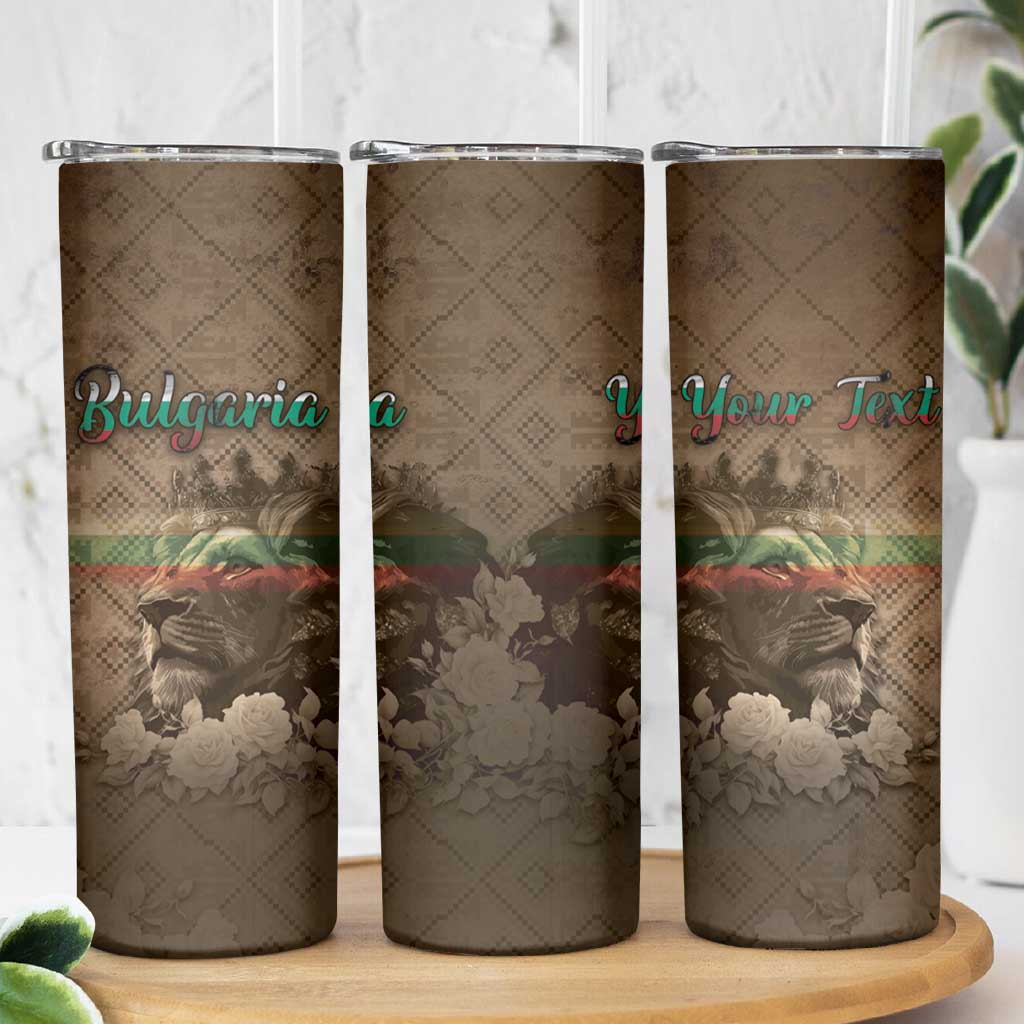 Personalized Bulgaria Skinny Tumbler Lion King Is Pride - Wonder Print Shop
