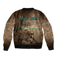 Personalized Bulgaria Sleeve Zip Bomber Jacket Lion King Is Pride - Wonder Print Shop