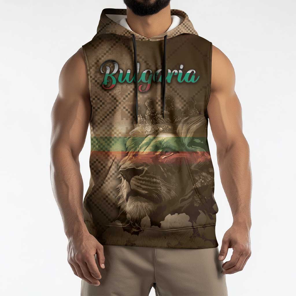 Personalized Bulgaria Sleeveless Hoodie Lion King Is Pride - Wonder Print Shop