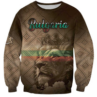 Personalized Bulgaria Sweatshirt Lion King Is Pride - Wonder Print Shop
