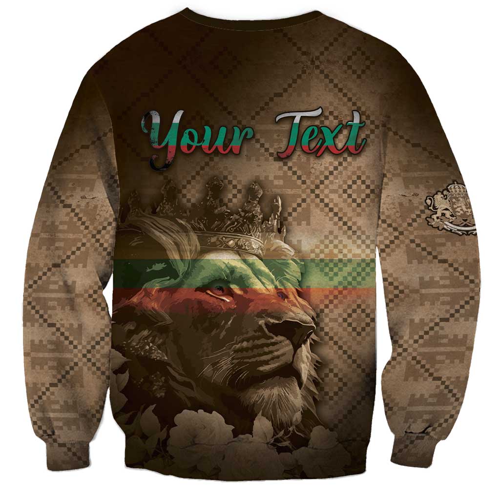 Personalized Bulgaria Sweatshirt Lion King Is Pride - Wonder Print Shop