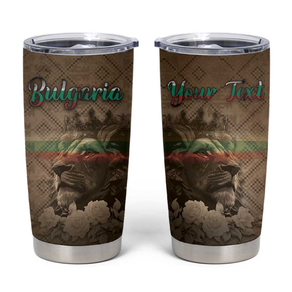Personalized Bulgaria Tumbler Cup Lion King Is Pride - Wonder Print Shop