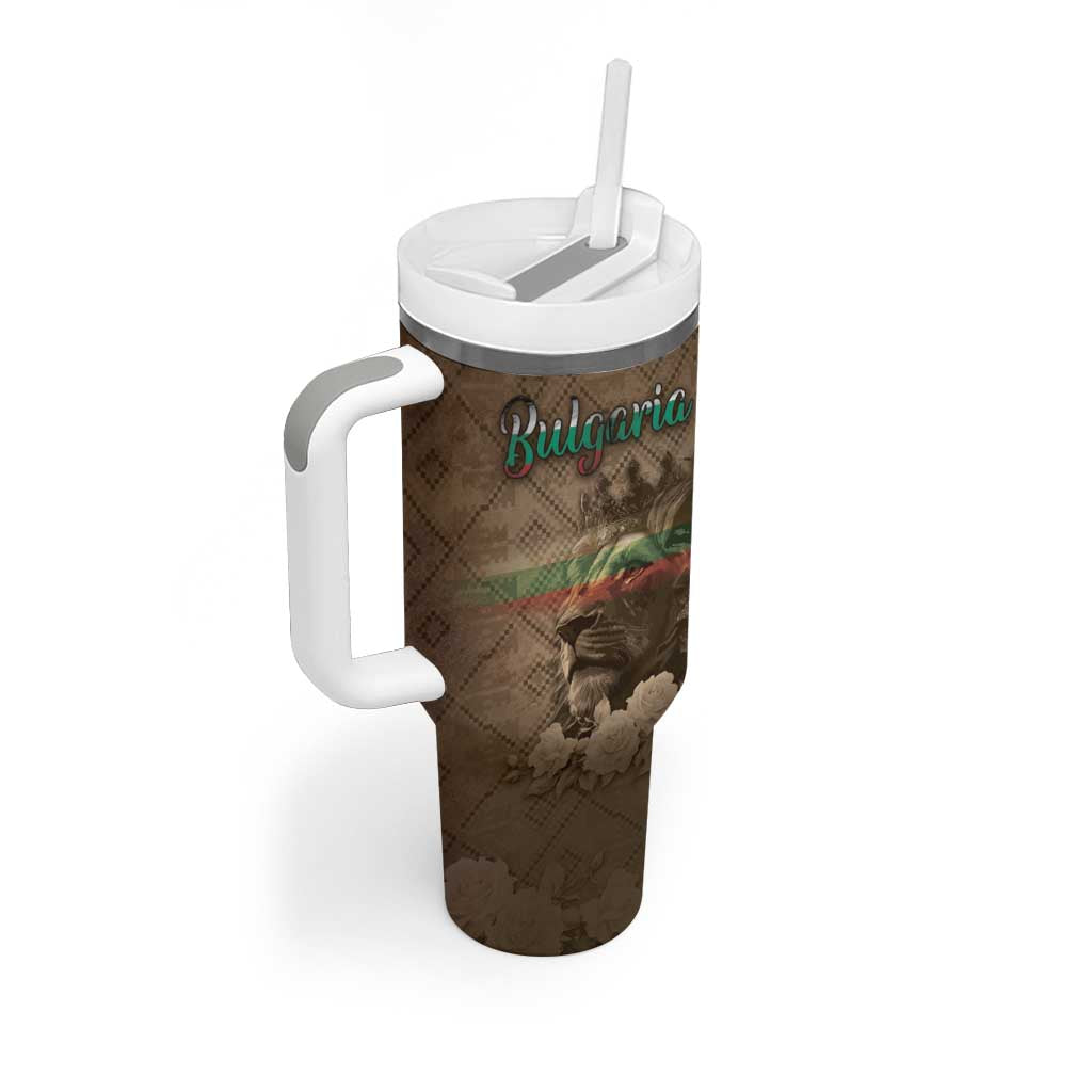 Personalized Bulgaria Tumbler With Handle Lion King Is Pride - Wonder Print Shop