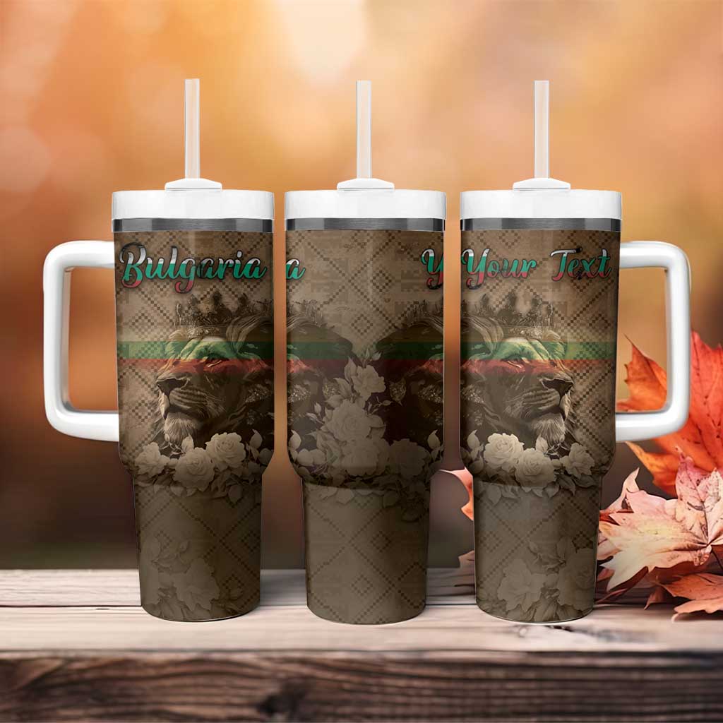 Personalized Bulgaria Tumbler With Handle Lion King Is Pride - Wonder Print Shop