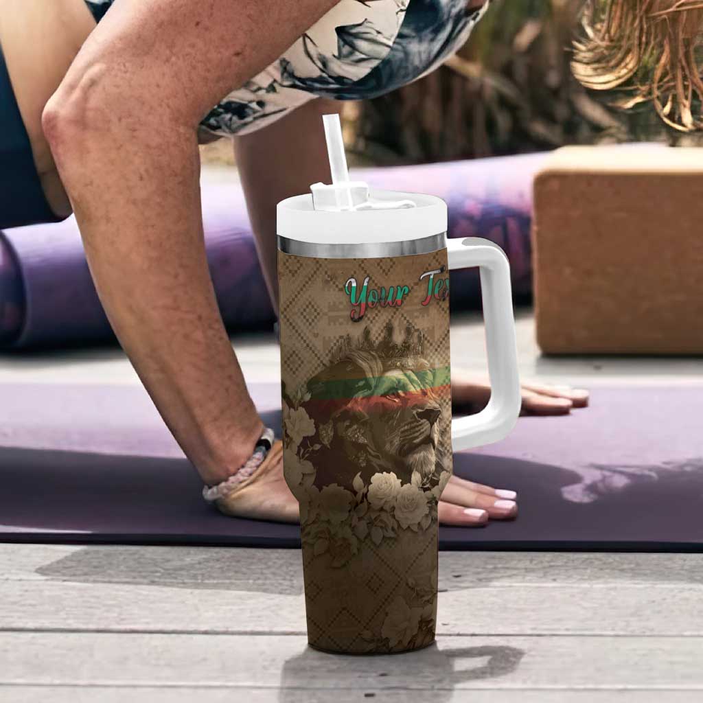 Personalized Bulgaria Tumbler With Handle Lion King Is Pride - Wonder Print Shop