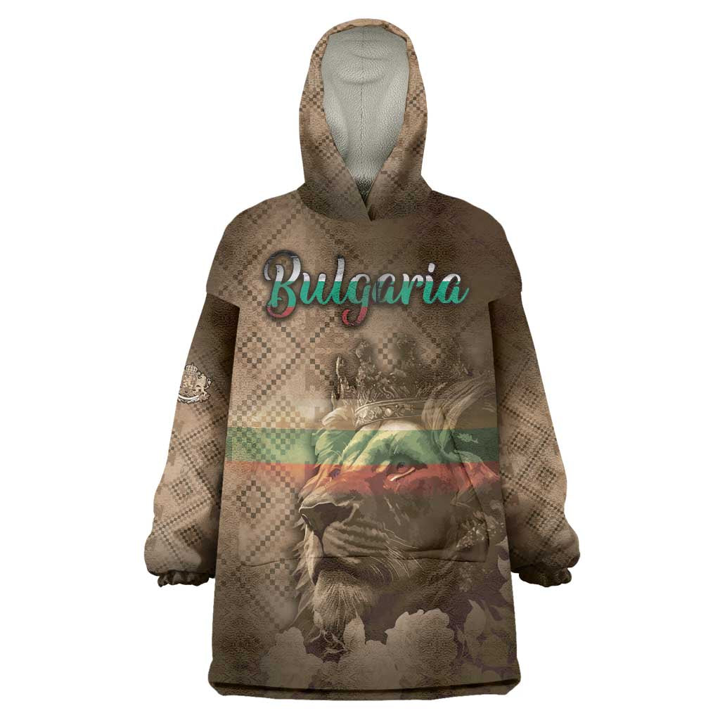 Personalized Bulgaria Wearable Blanket Hoodie Lion King Is Pride - Wonder Print Shop