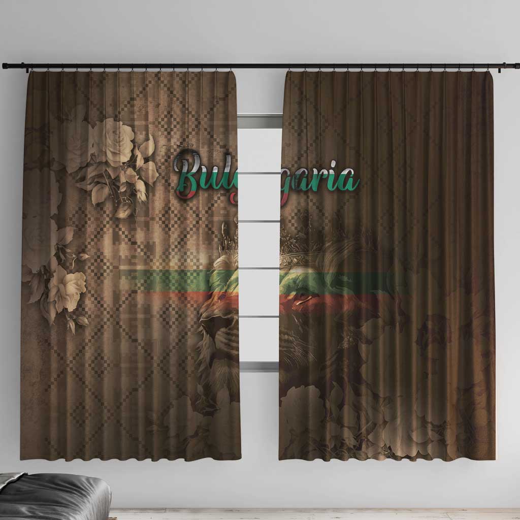 Bulgaria Window Curtain Lion King Is Pride - Wonder Print Shop