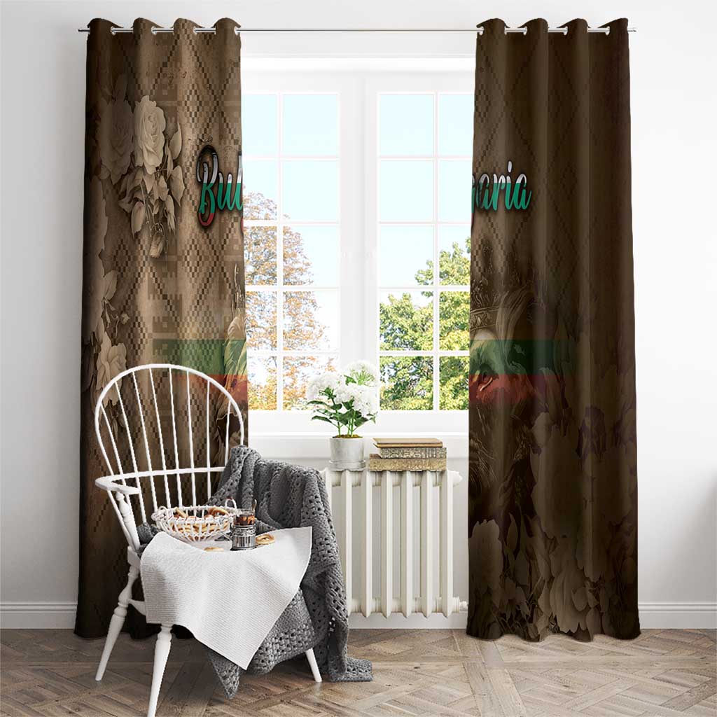 Bulgaria Window Curtain Lion King Is Pride - Wonder Print Shop