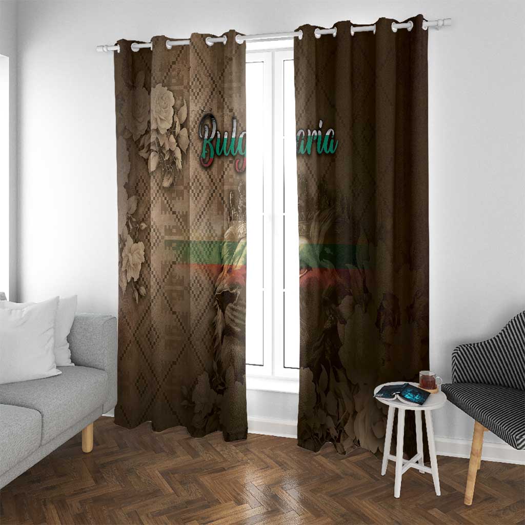 Bulgaria Window Curtain Lion King Is Pride - Wonder Print Shop