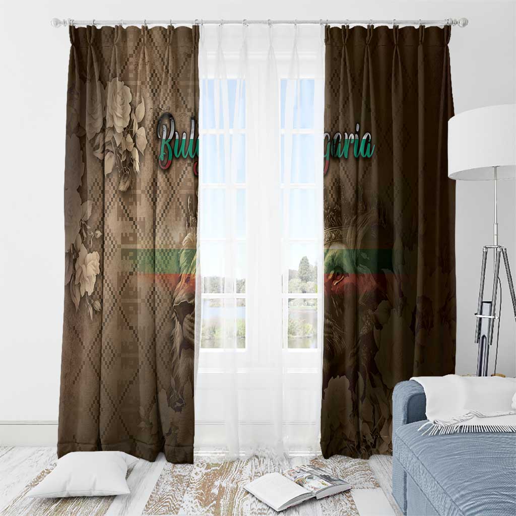 Bulgaria Window Curtain Lion King Is Pride - Wonder Print Shop