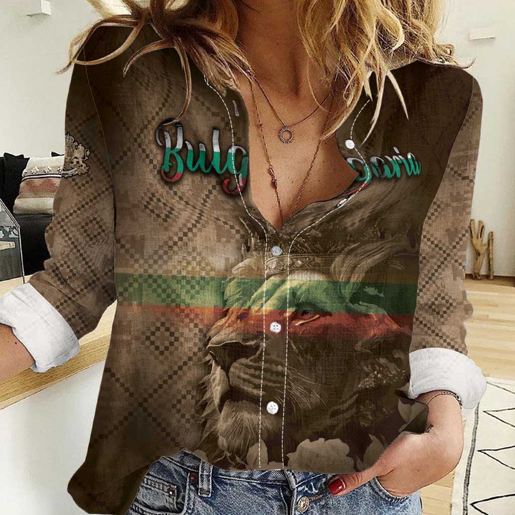 Personalized Bulgaria Women Casual Shirt Lion King Is Pride - Wonder Print Shop