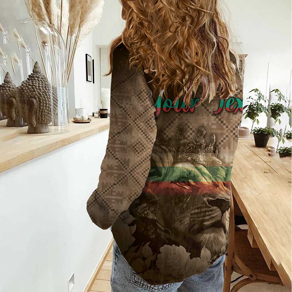 Personalized Bulgaria Women Casual Shirt Lion King Is Pride - Wonder Print Shop