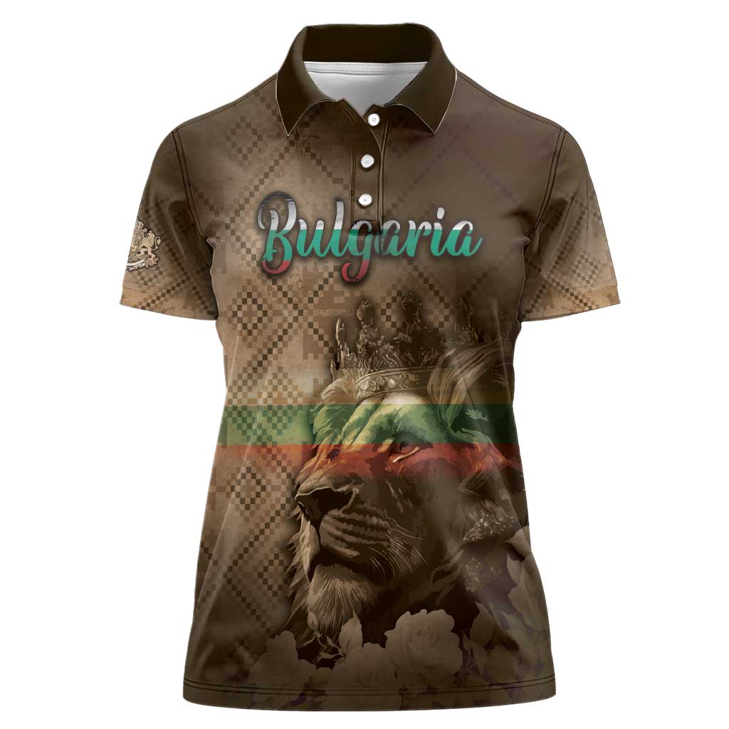 Personalized Bulgaria Women Polo Shirt Lion King Is Pride - Wonder Print Shop