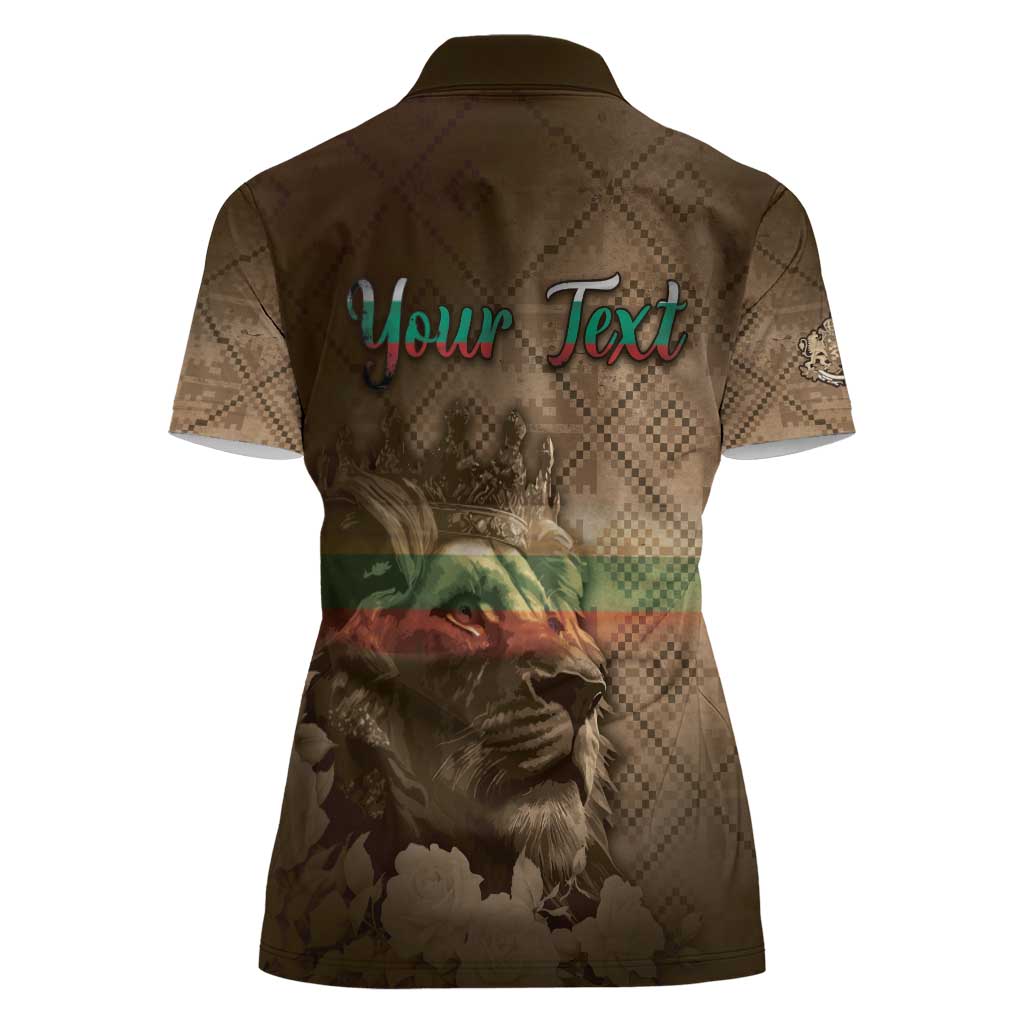 Personalized Bulgaria Women Polo Shirt Lion King Is Pride - Wonder Print Shop