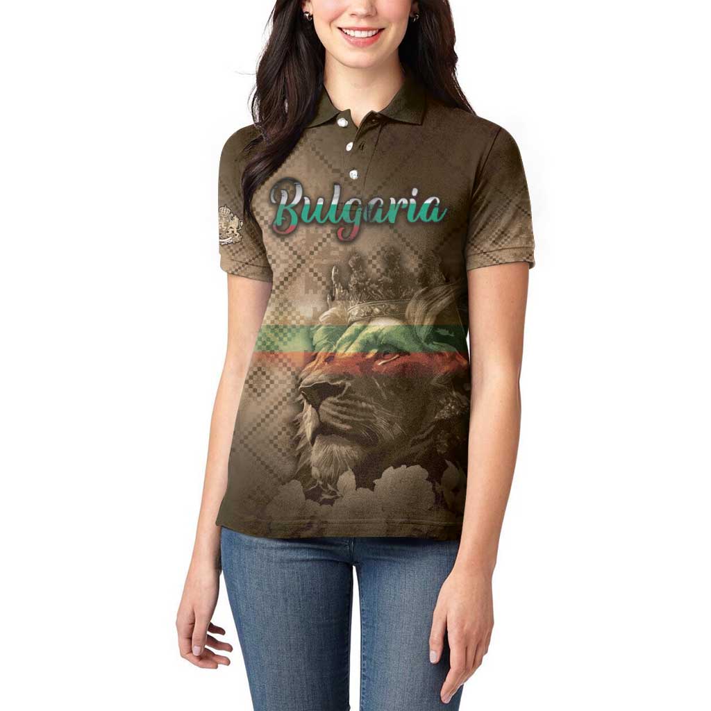 Personalized Bulgaria Women Polo Shirt Lion King Is Pride - Wonder Print Shop