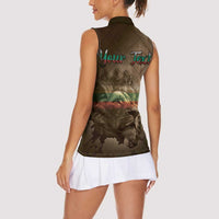 Personalized Bulgaria Women Sleeveless Polo Shirt Lion King Is Pride - Wonder Print Shop