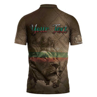 Personalized Bulgaria Zipper Polo Shirt Lion King Is Pride - Wonder Print Shop