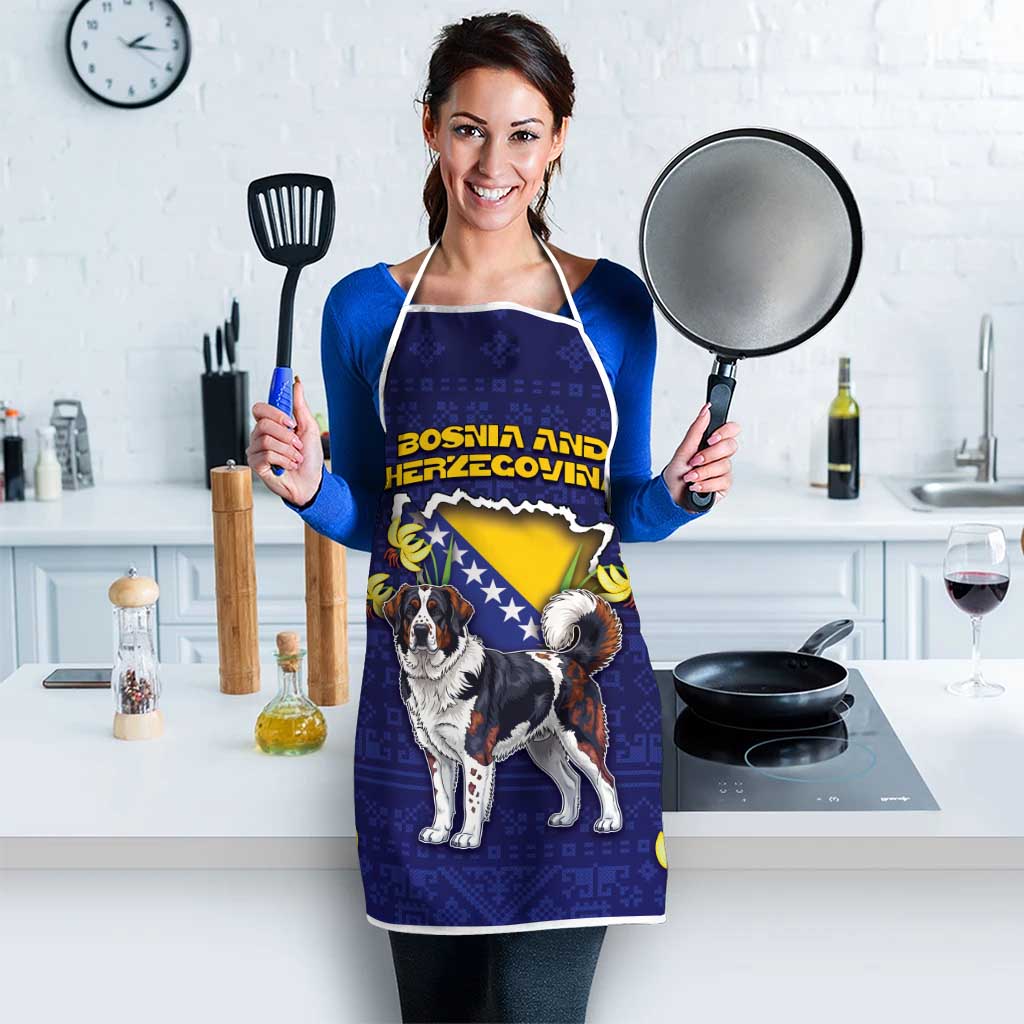 Bosnia And Herzegovina Apron The Tornjak With Lilium Bosniacum - Wonder Print Shop