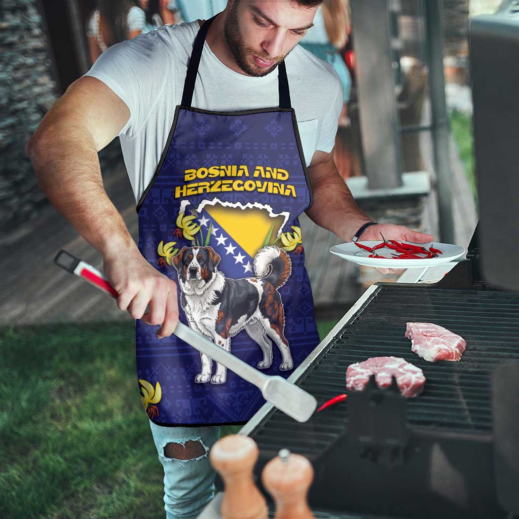 Bosnia And Herzegovina Apron The Tornjak With Lilium Bosniacum - Wonder Print Shop