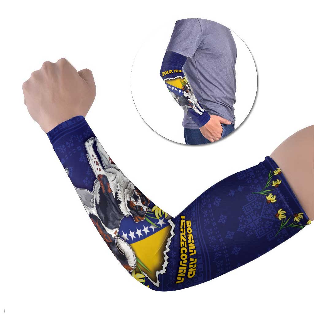 Bosnia And Herzegovina Arm Sleeves The Tornjak With Lilium Bosniacum - Wonder Print Shop