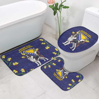 Bosnia And Herzegovina Bathroom Set The Tornjak With Lilium Bosniacum - Wonder Print Shop