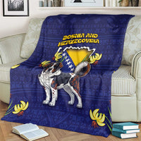 Bosnia And Herzegovina Blanket The Tornjak With Lilium Bosniacum - Wonder Print Shop