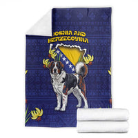 Bosnia And Herzegovina Blanket The Tornjak With Lilium Bosniacum - Wonder Print Shop