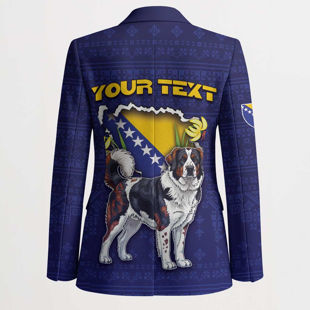 Personalized Bosnia And Herzegovina Blazer The Tornjak With Lilium Bosniacum - Wonder Print Shop