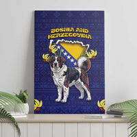 Bosnia And Herzegovina Canvas Wall Art The Tornjak With Lilium Bosniacum - Wonder Print Shop