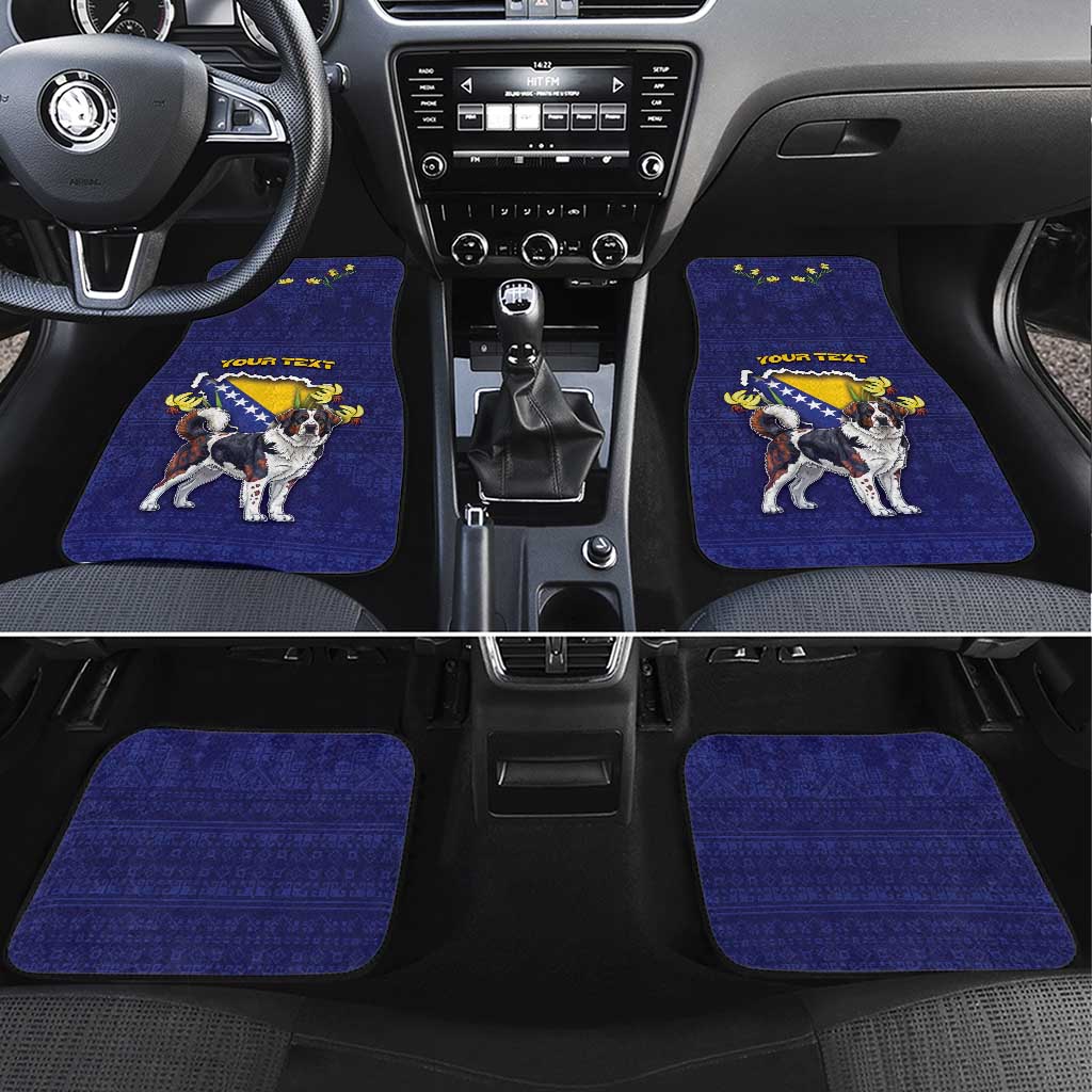 Bosnia And Herzegovina Car Mats The Tornjak With Lilium Bosniacum - Wonder Print Shop