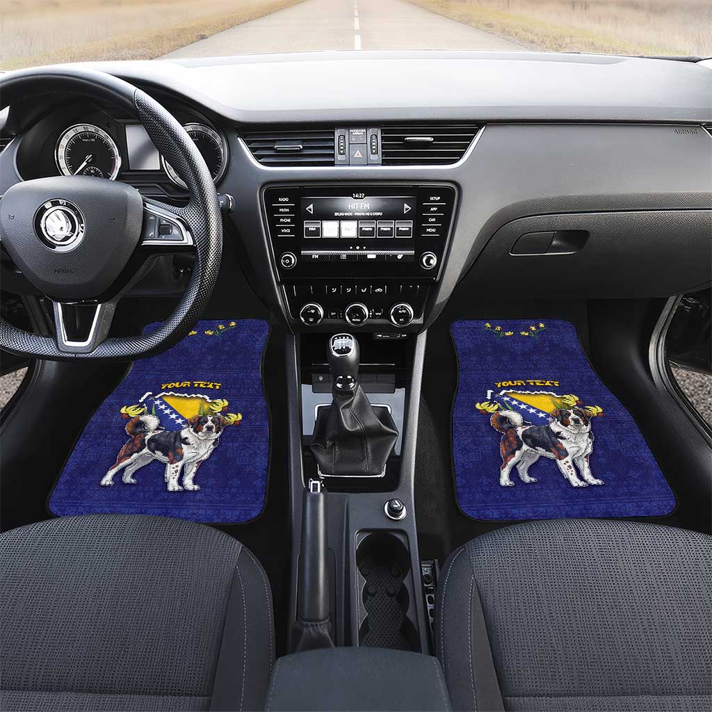 Bosnia And Herzegovina Car Mats The Tornjak With Lilium Bosniacum - Wonder Print Shop