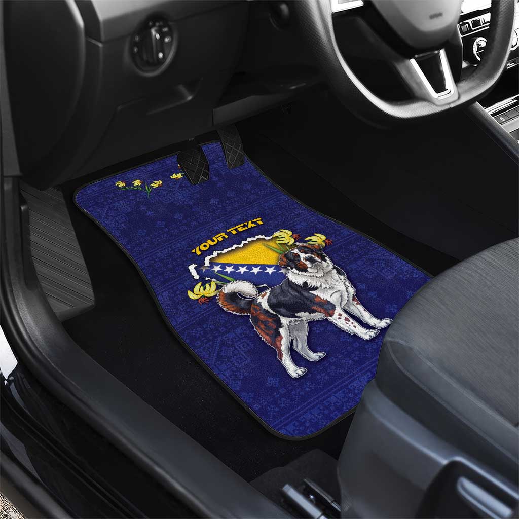 Bosnia And Herzegovina Car Mats The Tornjak With Lilium Bosniacum - Wonder Print Shop