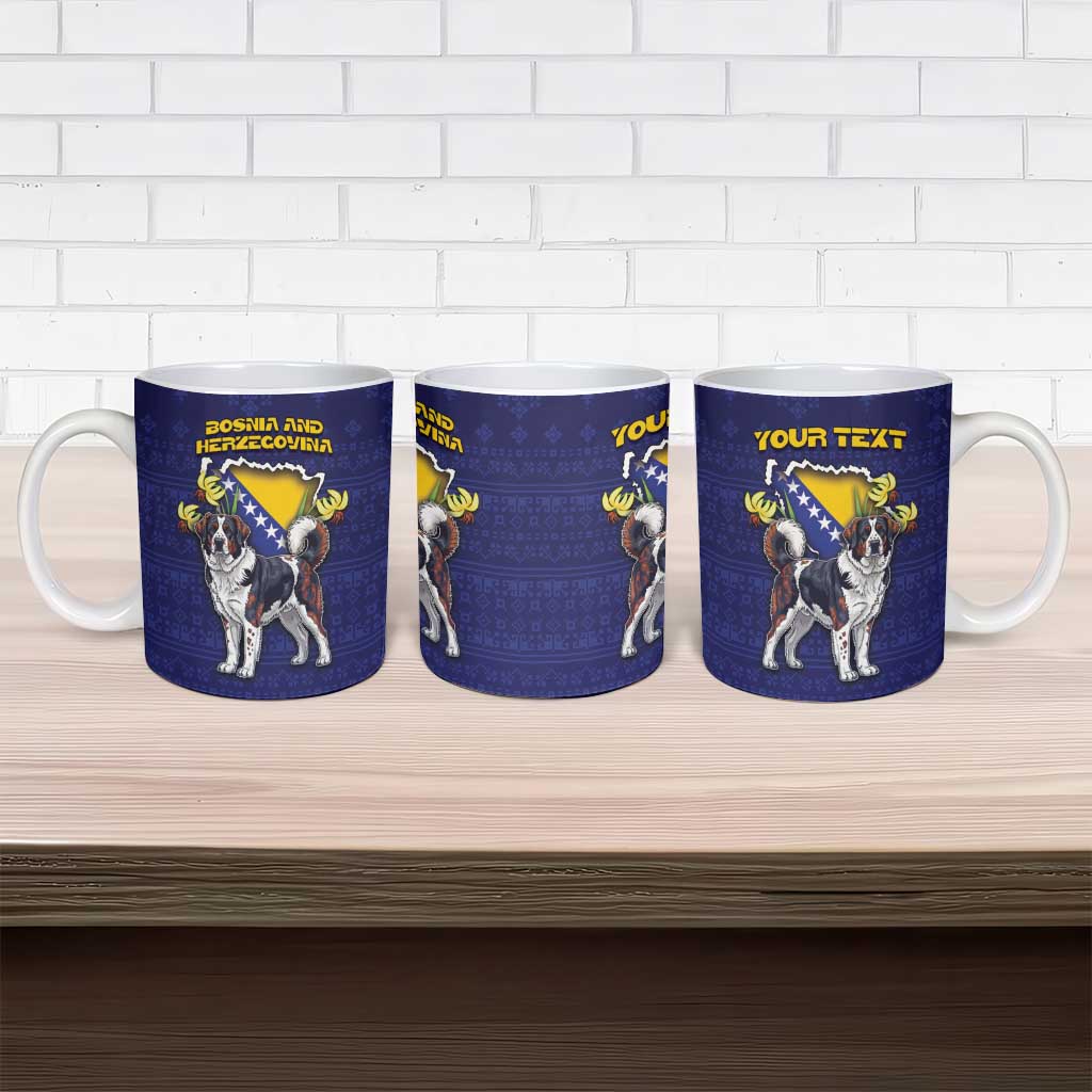 Personalized Bosnia And Herzegovina Ceramic Mug The Tornjak With Lilium Bosniacum - Wonder Print Shop