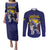 Personalized Bosnia And Herzegovina Couples Matching Puletasi and Long Sleeve Button Shirt The Tornjak With Lilium Bosniacum - Wonder Print Shop