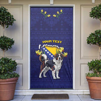 Bosnia And Herzegovina Door Cover The Tornjak With Lilium Bosniacum - Wonder Print Shop