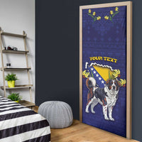 Bosnia And Herzegovina Door Cover The Tornjak With Lilium Bosniacum - Wonder Print Shop