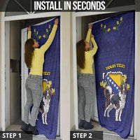 Bosnia And Herzegovina Door Cover The Tornjak With Lilium Bosniacum - Wonder Print Shop