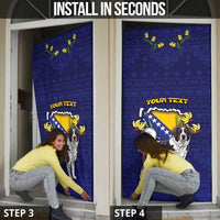 Bosnia And Herzegovina Door Cover The Tornjak With Lilium Bosniacum - Wonder Print Shop