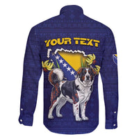 Personalized Bosnia And Herzegovina Family Matching Off Shoulder Short Dress and Hawaiian Shirt The Tornjak With Lilium Bosniacum - Wonder Print Shop