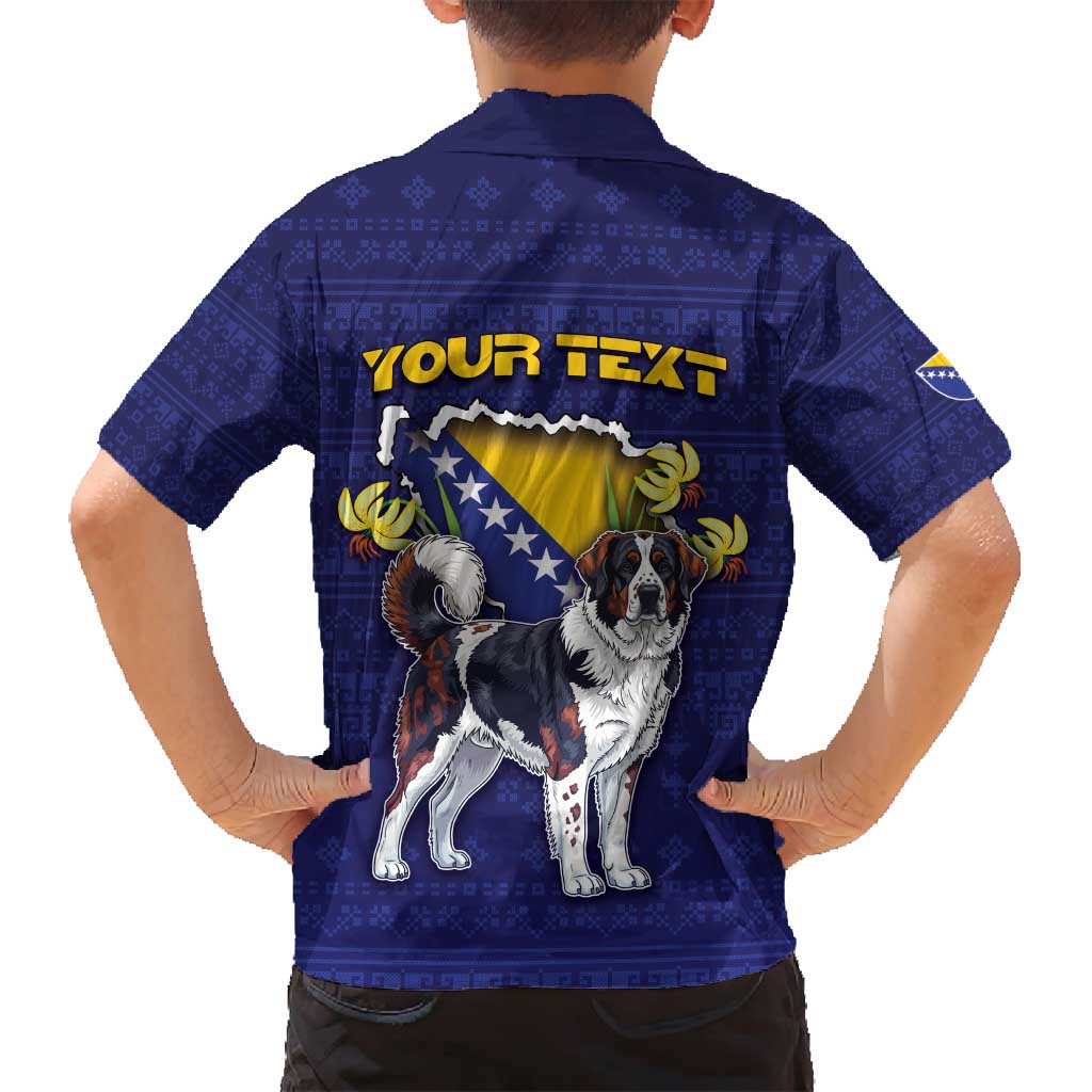 Personalized Bosnia And Herzegovina Family Matching Tank Maxi Dress and Hawaiian Shirt The Tornjak With Lilium Bosniacum - Wonder Print Shop