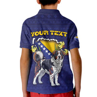 Personalized Bosnia And Herzegovina Kid Polo Shirt The Tornjak With Lilium Bosniacum - Wonder Print Shop
