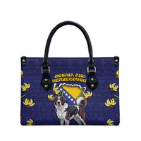 Bosnia And Herzegovina Leather Bag The Tornjak With Lilium Bosniacum - Wonder Print Shop