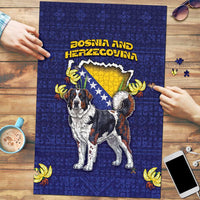 Bosnia And Herzegovina Puzzle The Tornjak With Lilium Bosniacum - Wonder Print Shop