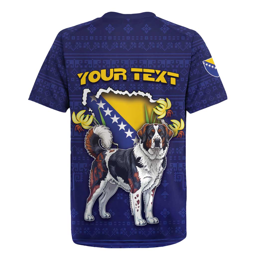 Personalized Bosnia And Herzegovina Rugby Jersey The Tornjak With Lilium Bosniacum - Wonder Print Shop